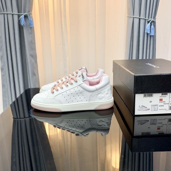 Chanel Color Block Chunky Sneakers Comfortable Height Increasing Shoes