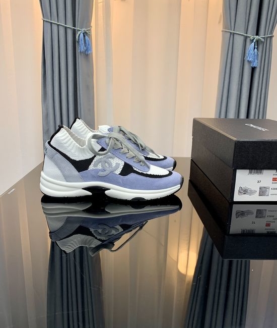 Chanel Color Block Chunky Platform Comfortable Sneakers