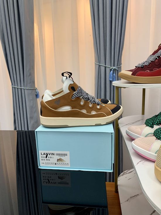 Lanvin Premium Leather Versatile Daily Casual Sneakers