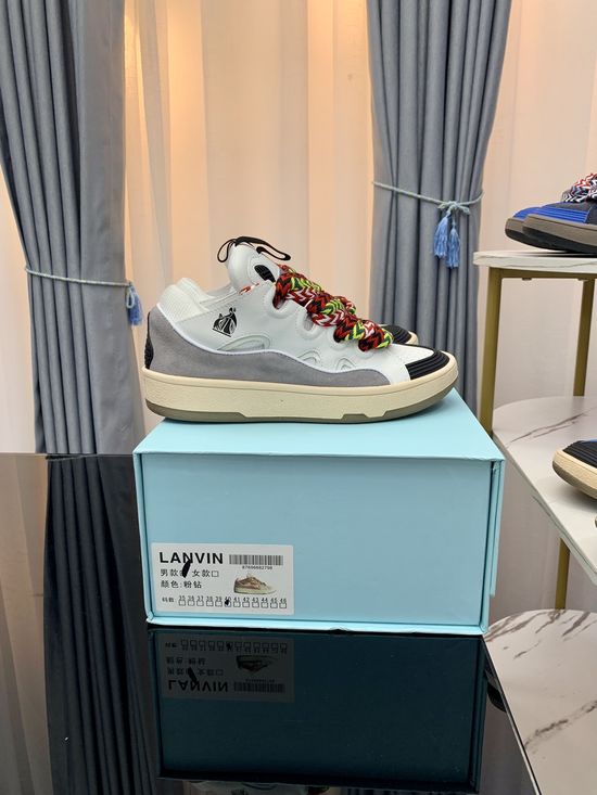 Lanvin Premium Leather Versatile Daily Casual Sneakers