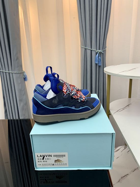 Lanvin Premium Leather Versatile Daily Casual Sneakers