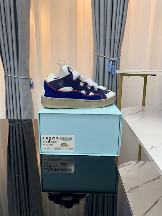 Lanvin Premium Leather Versatile Daily Casual Sneakers