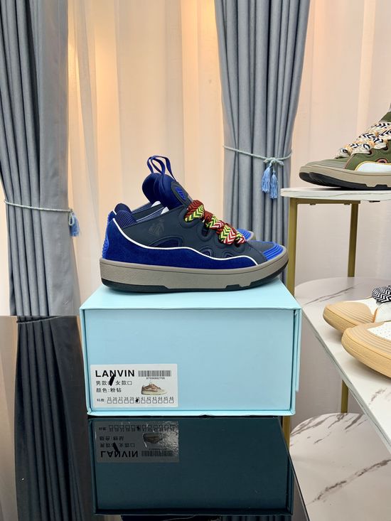 Lanvin Premium Leather Versatile Daily Casual Sneakers