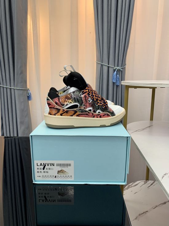 Lanvin Premium Leather Versatile Daily Casual Sneakers