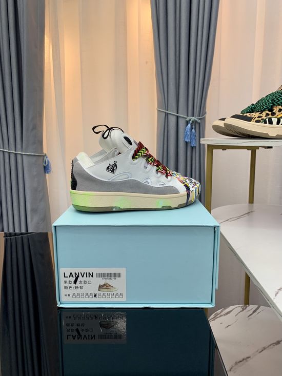 Lanvin Premium Leather Versatile Daily Casual Sneakers