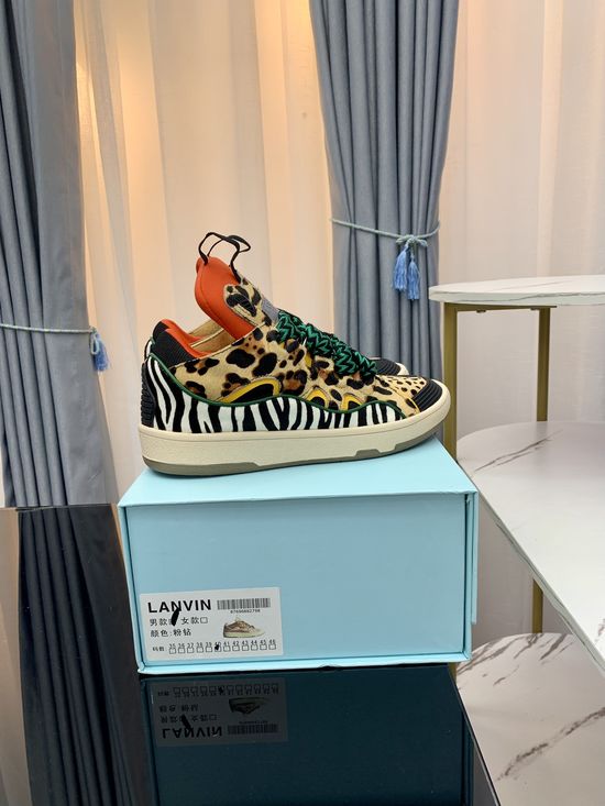 Lanvin Premium Leather Versatile Daily Casual Sneakers