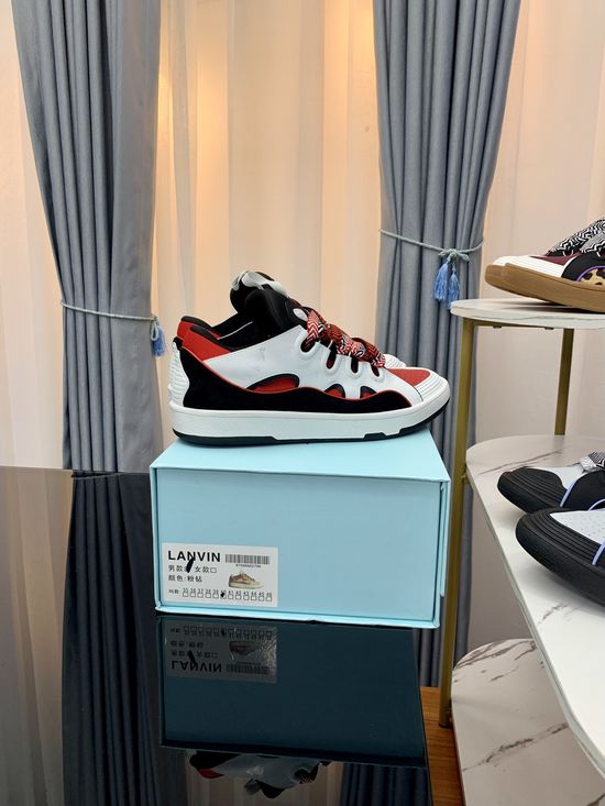 Lanvin Premium Leather Versatile Daily Casual Sneakers