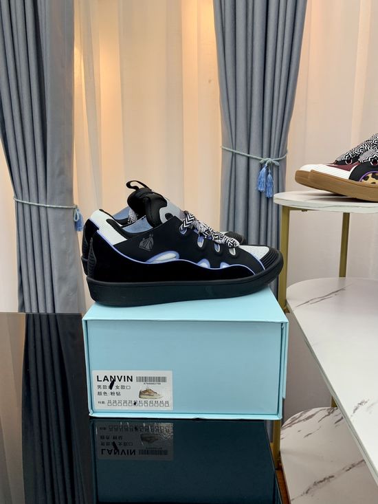 Lanvin Premium Leather Versatile Daily Casual Sneakers