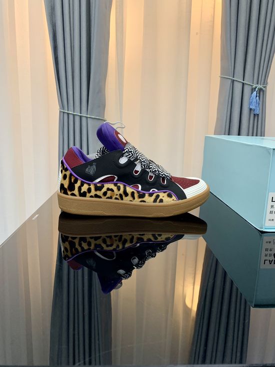 Lanvin Premium Leather Versatile Daily Casual Sneakers