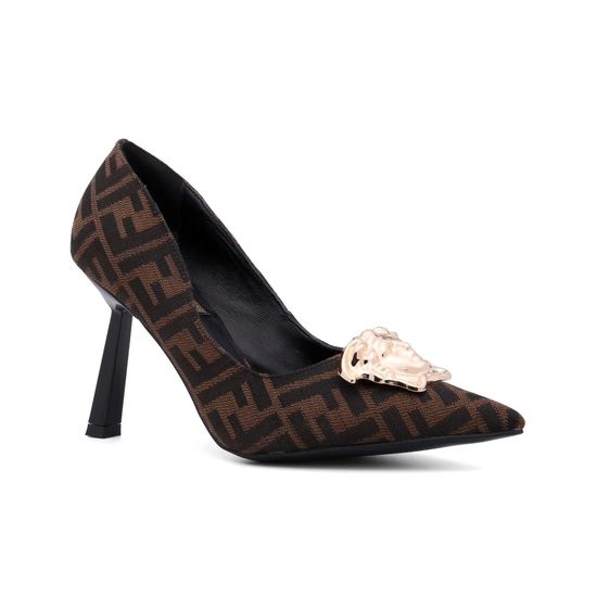 Fendi Casual Comfortable Plaid Upper Walking Shoes
