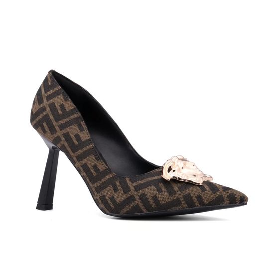 Fendi Casual Comfortable Plaid Upper Walking Shoes