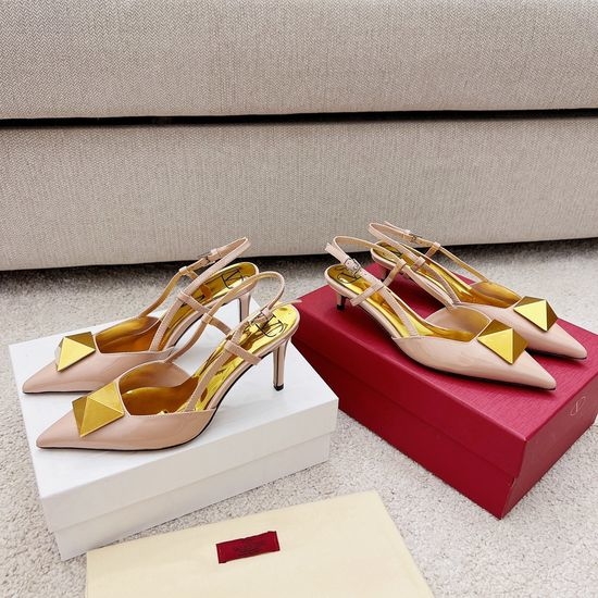 Valentino Classic Versatile Block Heel Dress Shoes Premium Quality