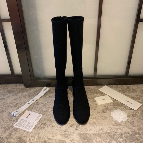 Chanel Graceful Embroidered Stiletto Knee-High Boots