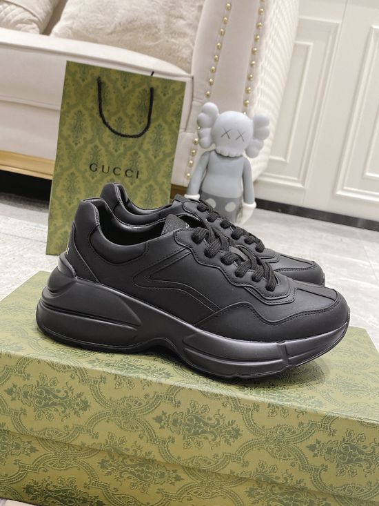 Gucci Premium Leather Casual Shoes Comfortable Versatile Fashion Footwear