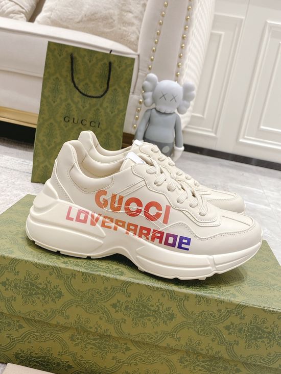 Gucci Premium Leather Casual Shoes Comfortable Versatile Fashion Footwear