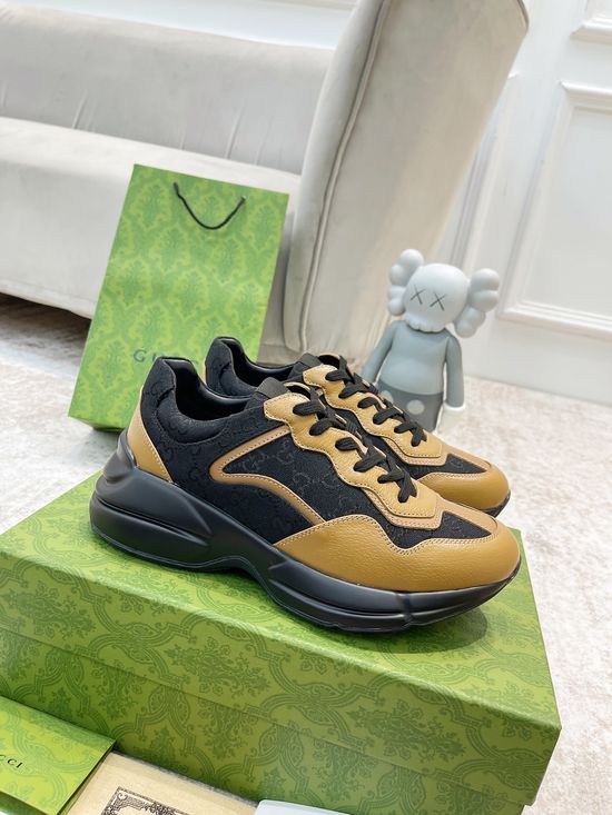 Gucci Premium Leather Casual Shoes Comfortable Versatile Fashion Footwear