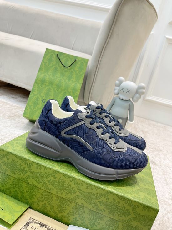 Gucci Premium Leather Casual Shoes Comfortable Versatile Fashion Footwear