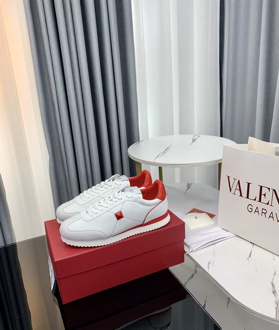 Valentino Suede Stitched Rivet Decor Non-slip Fashion Casual Shoes