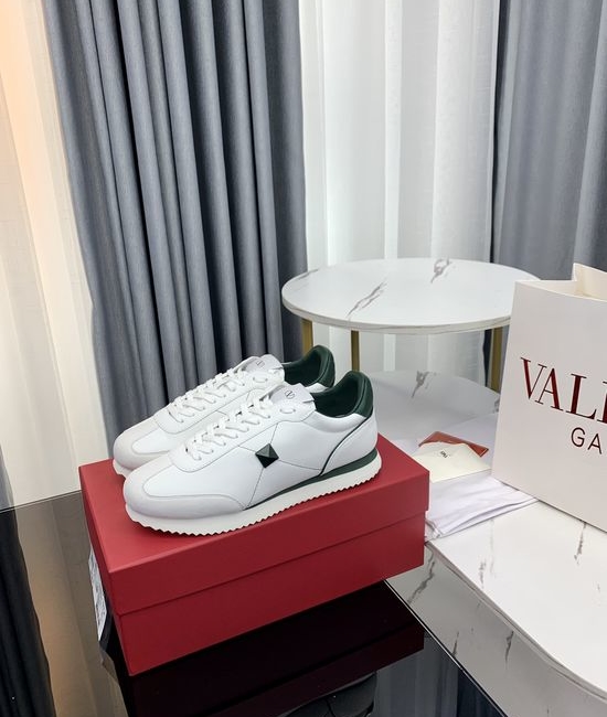 Valentino Suede Stitched Rivet Decor Non-slip Fashion Casual Shoes