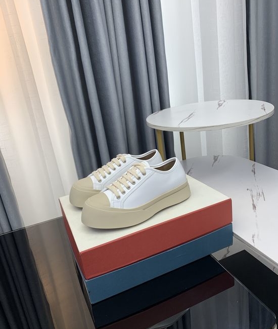 Marni Premium Leather Platform Casual Shoes with Adjustable Straps