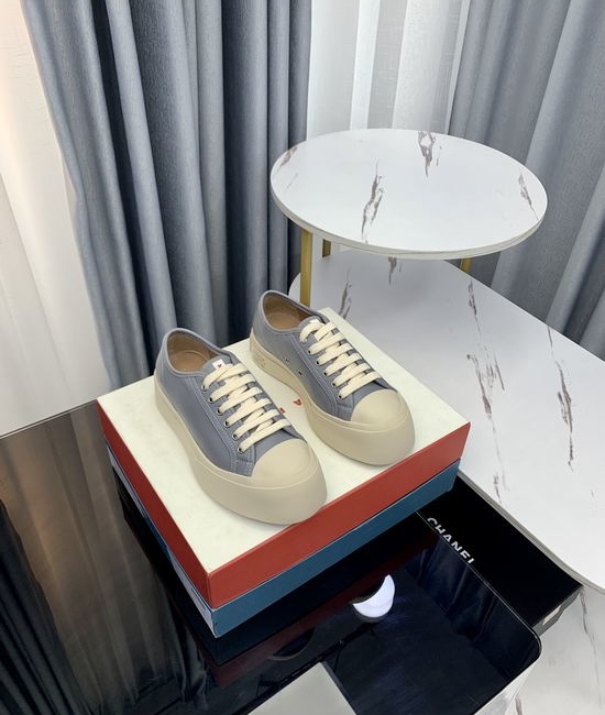 Marni Premium Leather Platform Casual Shoes with Adjustable Straps
