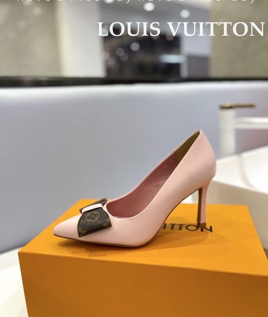 Louis Vuitton LV Premium Top Grain Leather Stiletto Heels