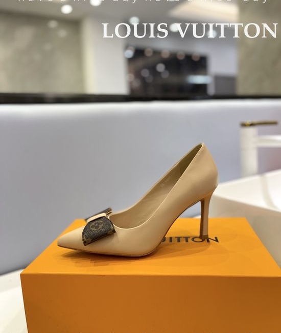 Louis Vuitton LV Premium Top Grain Leather Stiletto Heels
