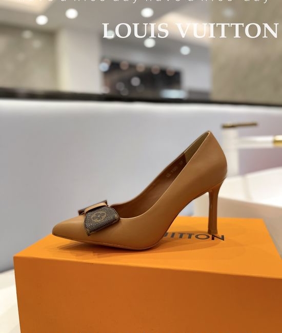 Louis Vuitton LV Premium Top Grain Leather Stiletto Heels