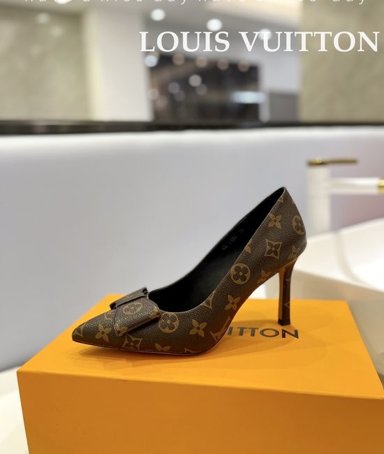 Louis Vuitton LV Premium Top Grain Leather Stiletto Heels