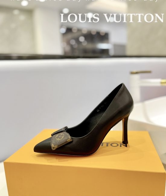Louis Vuitton LV Premium Top Grain Leather Stiletto Heels