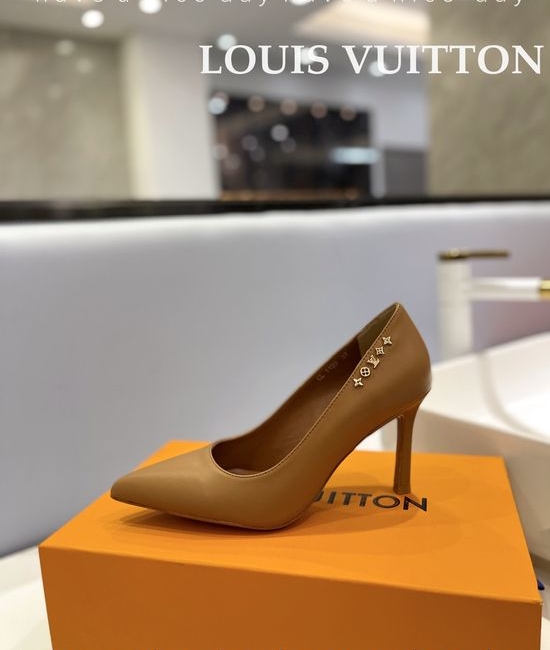 Louis Vuitton LV Premium Top Grain Leather Stiletto Heels