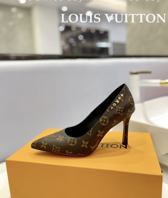 Louis Vuitton LV Premium Top Grain Leather Stiletto Heels