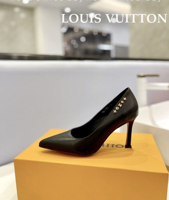 Louis Vuitton LV Premium Top Grain Leather Stiletto Heels