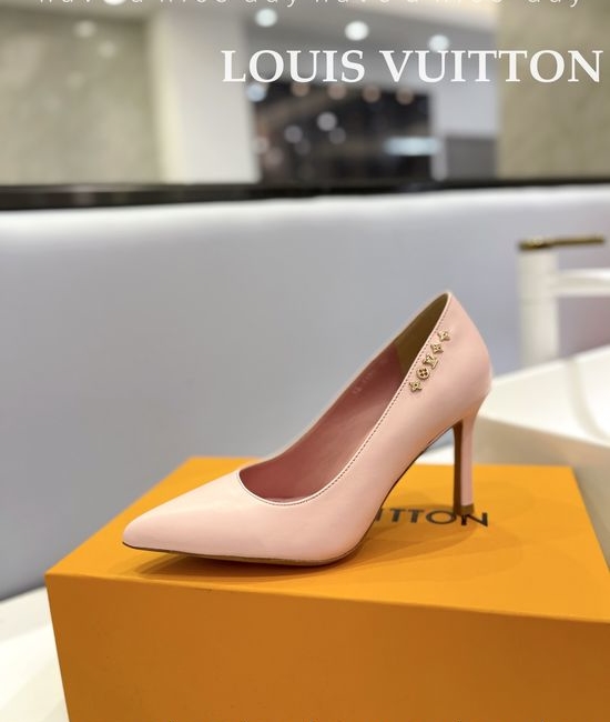 Louis Vuitton LV Premium Top Grain Leather Stiletto Heels
