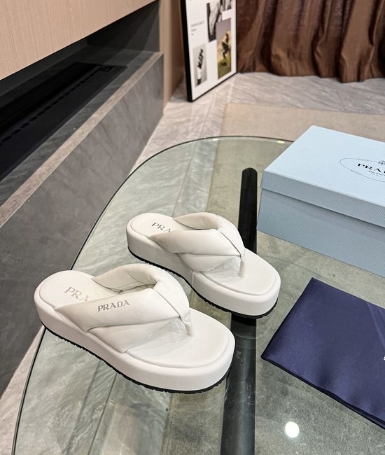 Prada Comfortable Slip-on Mule Clogs with Soft Leather Upper