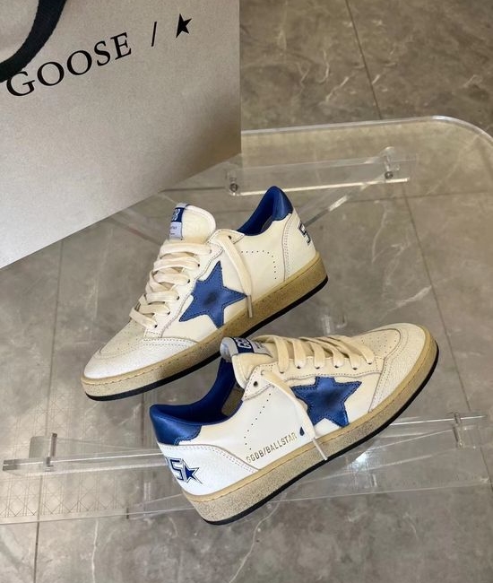 Golden Goose GGDB Premium Blue Tail Blue Star Casual Vintage Platform Sneakers
