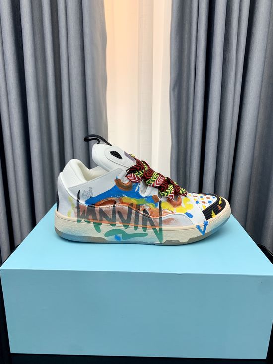 Lanvin Premium Leather Versatile Daily Casual Sneakers
