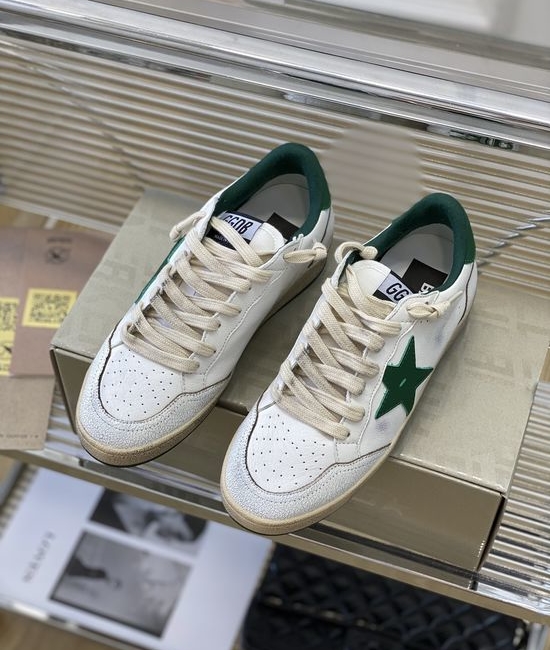 Golden Goose GGDB Green Sole Graffiti Casual Sneakers with Removable Insoles