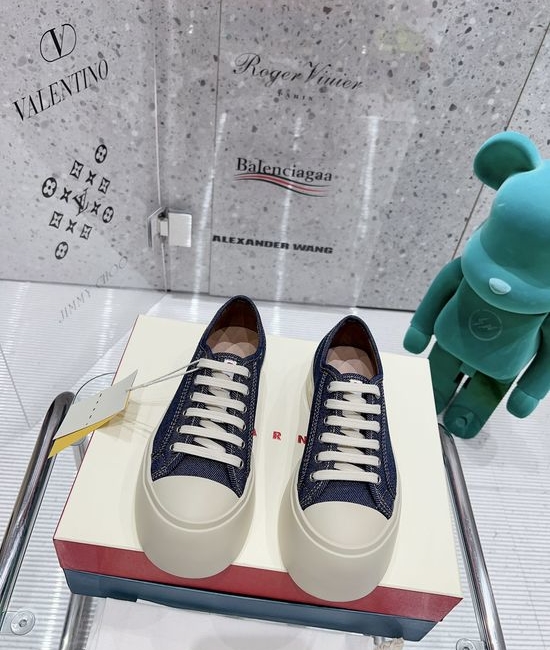 Marni Classic Lace-up Denim Casual Daily Footwear