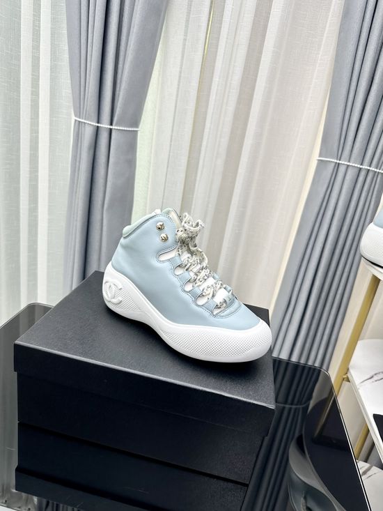 Chanel Genuine Leather Thick Sole Warm Non-slip Snow Boots