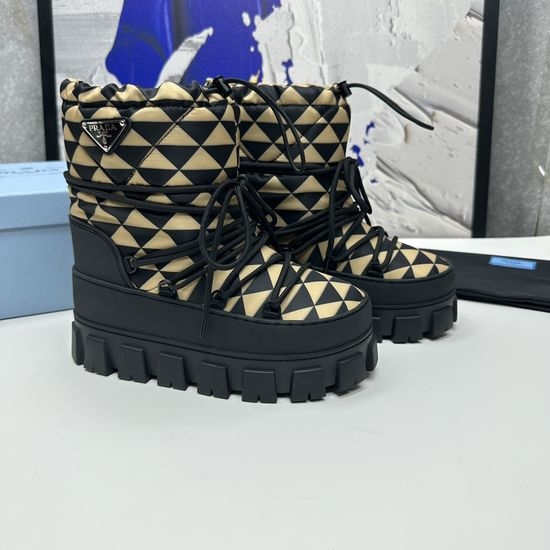 Prada Waterproof Warm Short Shaft Non-Slip Snow Boots