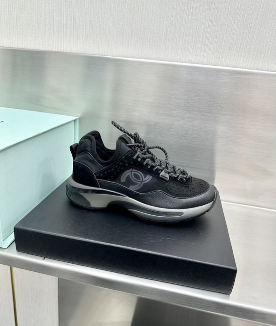 Chanel Premium Metallic Accent Lightweight Casual Sneakers