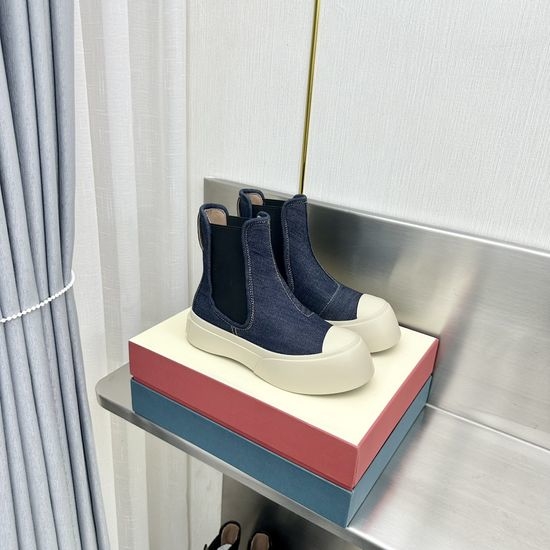 Marni Top Grade Leather Platform Casual Shoes with Adjustable Straps