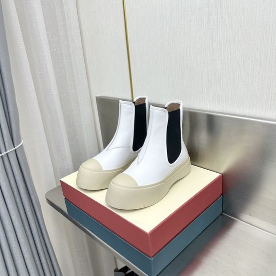 Marni Top Grade Leather Platform Casual Shoes with Adjustable Straps