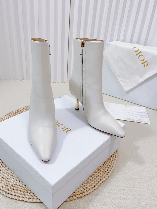 Christian Dior Sleek High Heels with Gold-Plated Stiletto