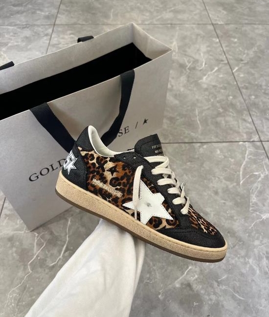 Golden Goose GGDB Couple s Leopard Print Ball Series Shoes