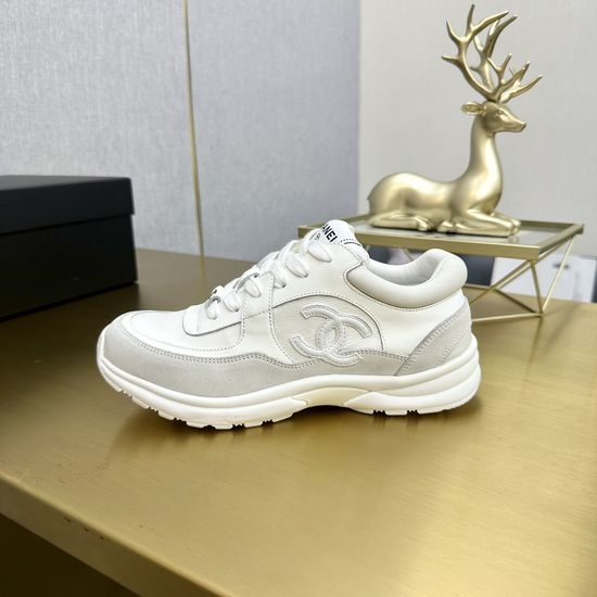 Chanel Classic Embroidered Velvet Breathable Casual Sports Sneakers
