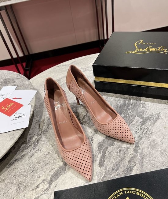 Christian Louboutine Sporty Kate High Heels with Metallic CL Logo