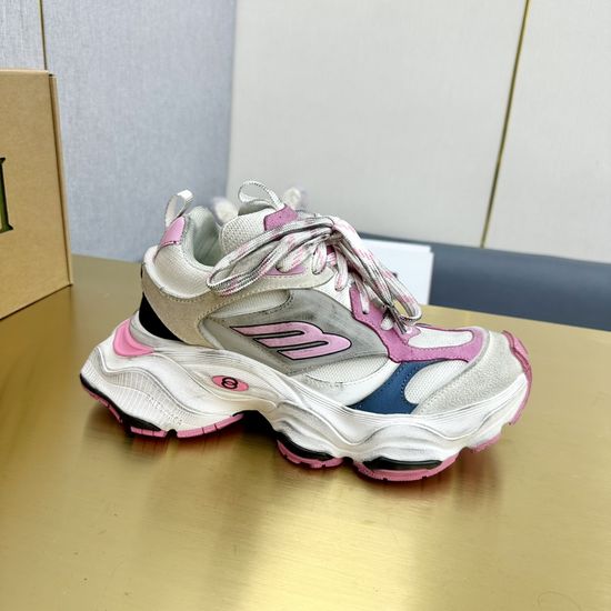 Balenciaga Chunky Sneakers Breathable Mesh Upper Lightweight Non-slip Sole