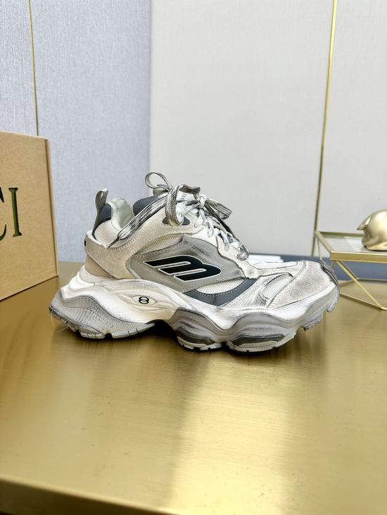 Balenciaga Chunky Sneakers Breathable Mesh Upper Lightweight Non-slip Sole